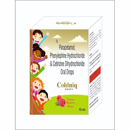 Coldniq drop - Paracetamol, Phenylephrine Hydrochloride & Cetirizine Dihydrochloride Oral Drops 15 ml